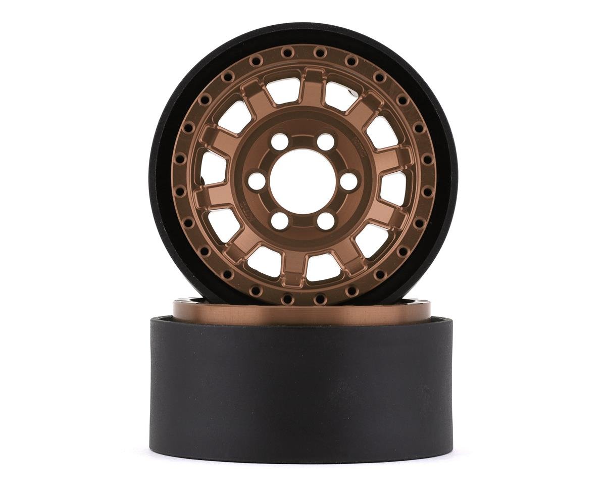 Vanquish Products KMC KM236 Tank 1.9" Beadlock Crawler Wheels (Bronze) (2) (VPS07786)