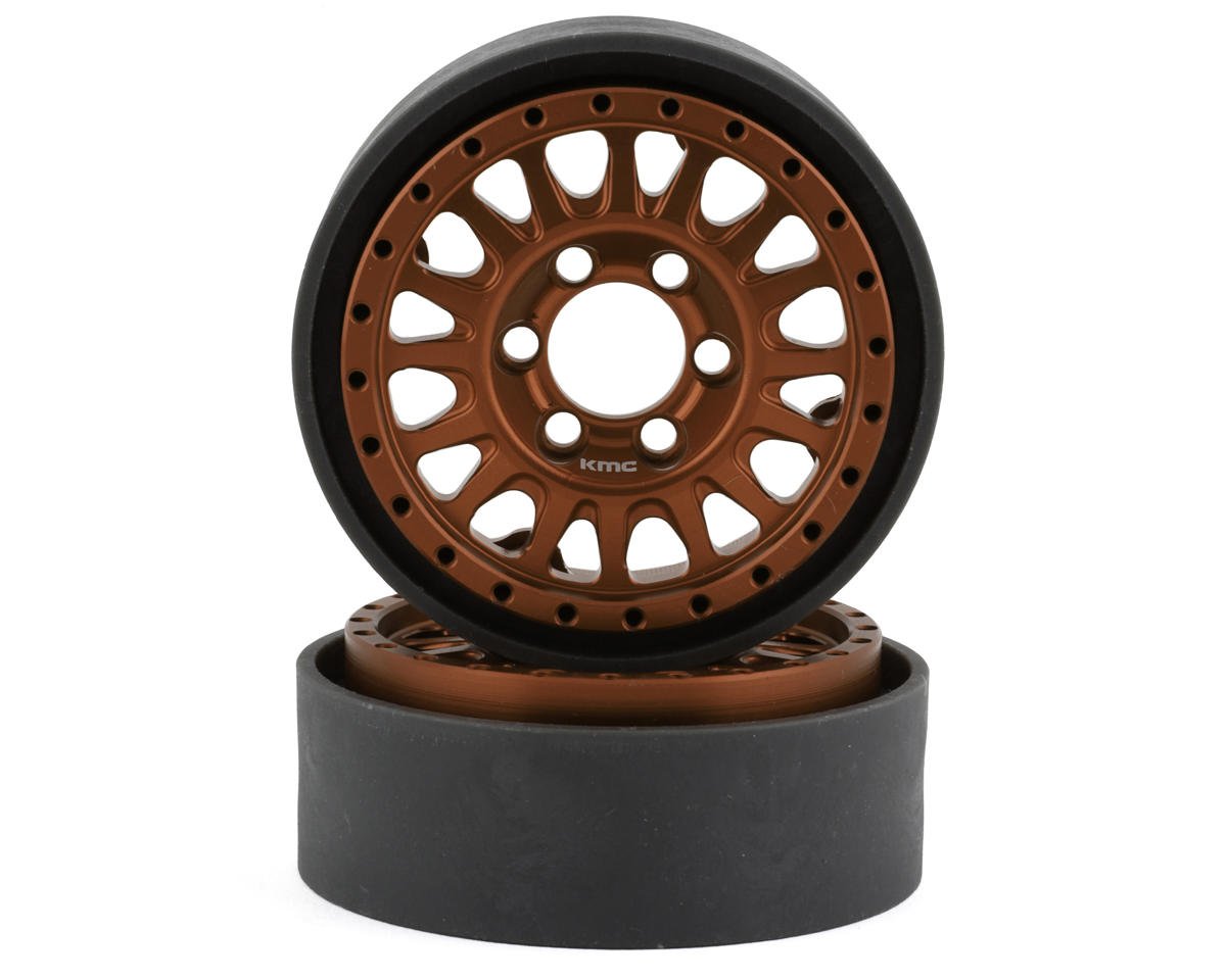 Vanquish Products KMC KM445 Impact 1.9" Beadlock Crawler Wheels (Bronze) (2) (VPS07807)