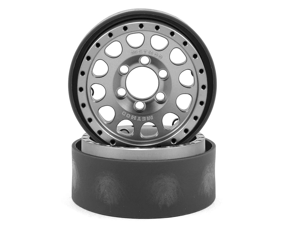 Vanquish Products Method 105 1.9" Beadlock Crawler Wheels (Silver/Black) (2) (VPS07914)