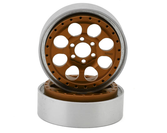Vanquish Products KMC 2.2 KM237 Riot Beadlock Crawler Wheels (Bronze) (2) (VPS08066)