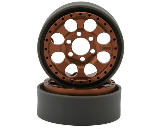 Vanquish Products KMC KM237 Riot 1.9" Beadlock Crawler Wheels (Bronze) (2) (VPS08136)