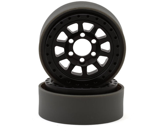 Vanquish Products Battle Born Sierra 1.9" Beadlock Crawler Wheels (Black) (2) (VPS08140)