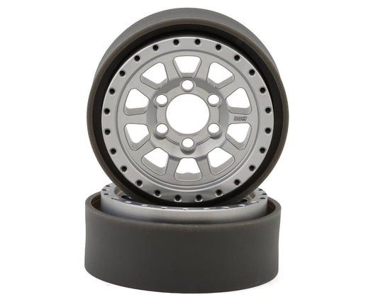 Vanquish Products Battle Born Sierra 1.9" Beadlock Crawler Wheels (Clear) (2) (VPS08141)