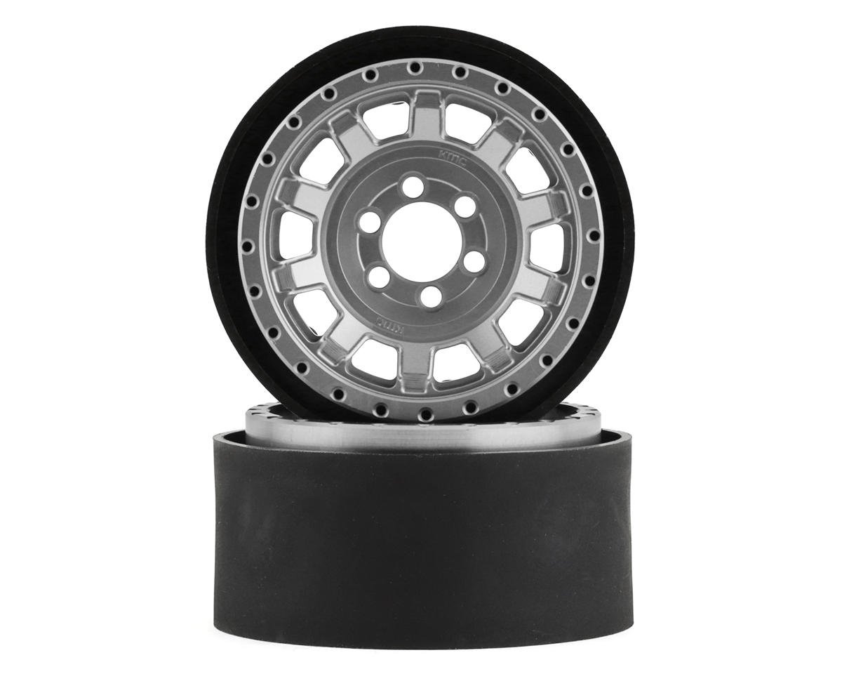 Vanquish Products KMC KM236 Tank 2.2" Beadlock Crawler Wheels (Clear) (2) (VPS08702)
