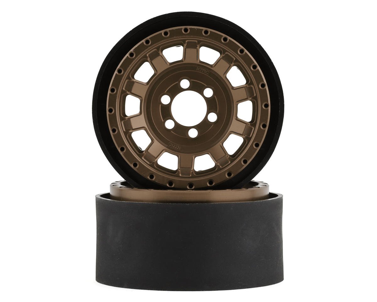 Vanquish Products KMC KM236 Tank 2.2" Beadlock Crawler Wheels (Bronze) (2) (VPS08707)