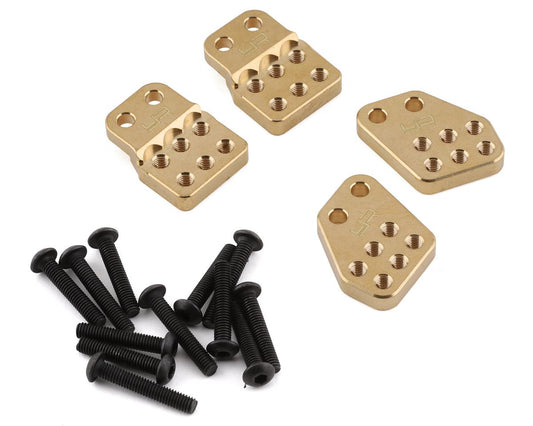 Yeah Racing Axial Capra Brass Shock Mounts w/Hardware (4) (YEA-AXCP-007)