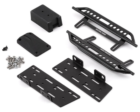 Yeah Racing Axial SCX10 II Steel Rock Sliders w/Receiver Box (Black) (2) (YEA-AXSC-004)