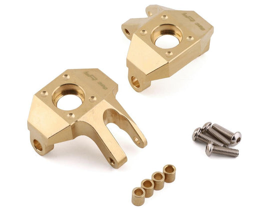 Yeah Racing Axial SCX10 II High Mass Brass Left & Right Steering Knuckles (2) (YEA-AXSC-008)