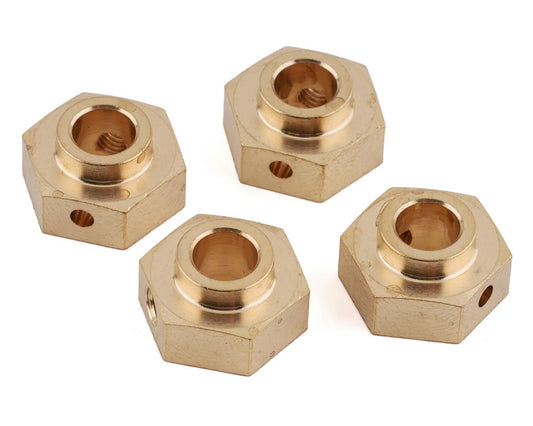 Yeah Racing Axial SCX10 III/Capra Brass 12mm Hexes (4) (YEA-AXSC-019)