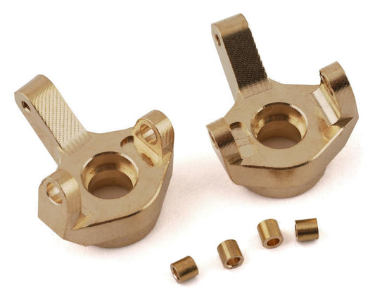 Yeah Racing SCX24 Brass Front Steering Knuckles (2) (7g) (YEA-AXSC-026)