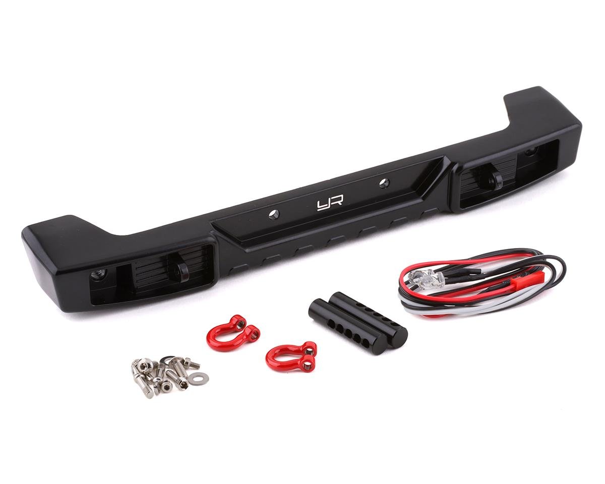 Yeah Racing Axial SCX10 III Aluminum Rear Bumper w/LEDs (Black) (YEA-AXSC-036)