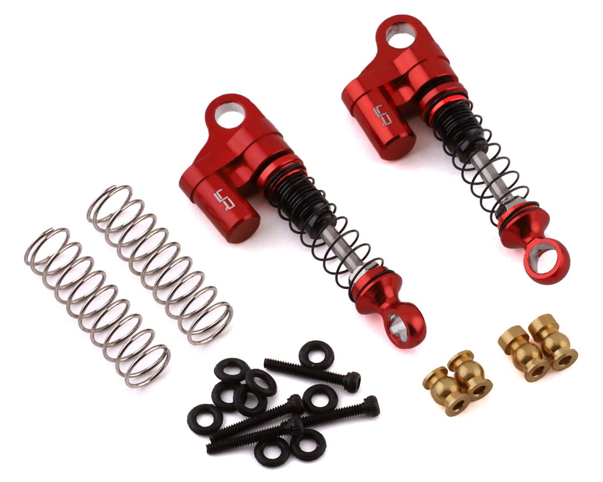 Yeah Racing SCX24 Aluminum Shock (Red) (2) (YEA-AXSC-047RD)