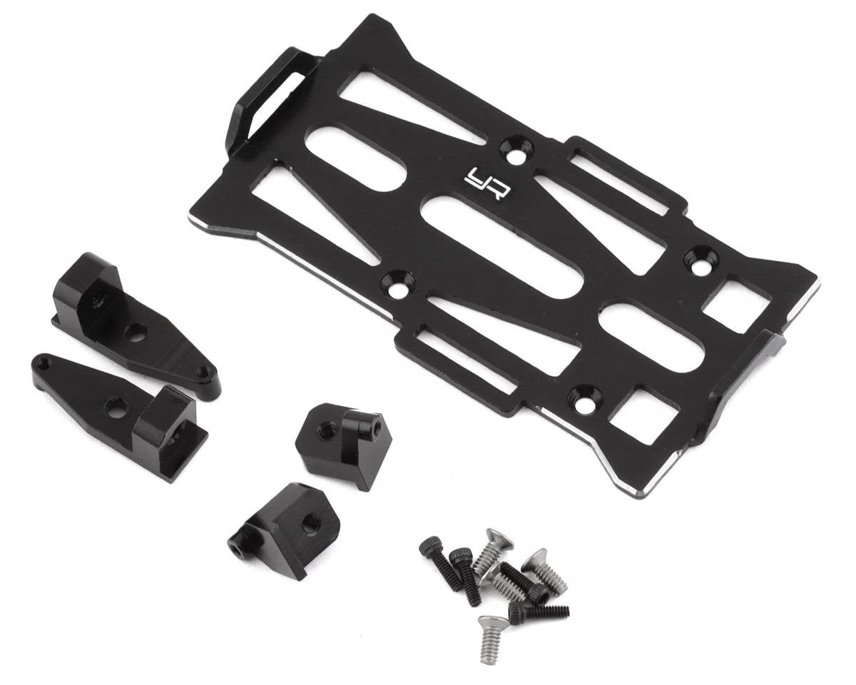 Yeah Racing Axial SCX24 Aluminum Battery Tray Set (Black) (YEA-AXSC-048)