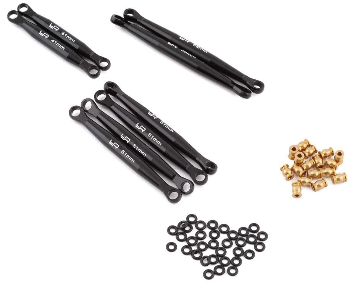 Yeah Racing Axial SCX24 C10 Aluminum Suspension Links (Black) (YEA-AXSC-058)