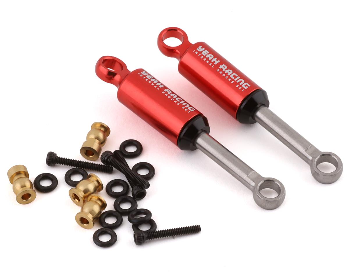 Yeah Racing SCX24 Internal Spring Shocks (2) (Red) (YEA-AXSC-063RD)