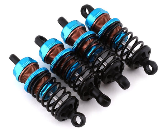 Yeah Racing Aluminum Go Big Bore Touring Shocks (Blue) (4) (50mm) (YEA-BBG-0050BU)