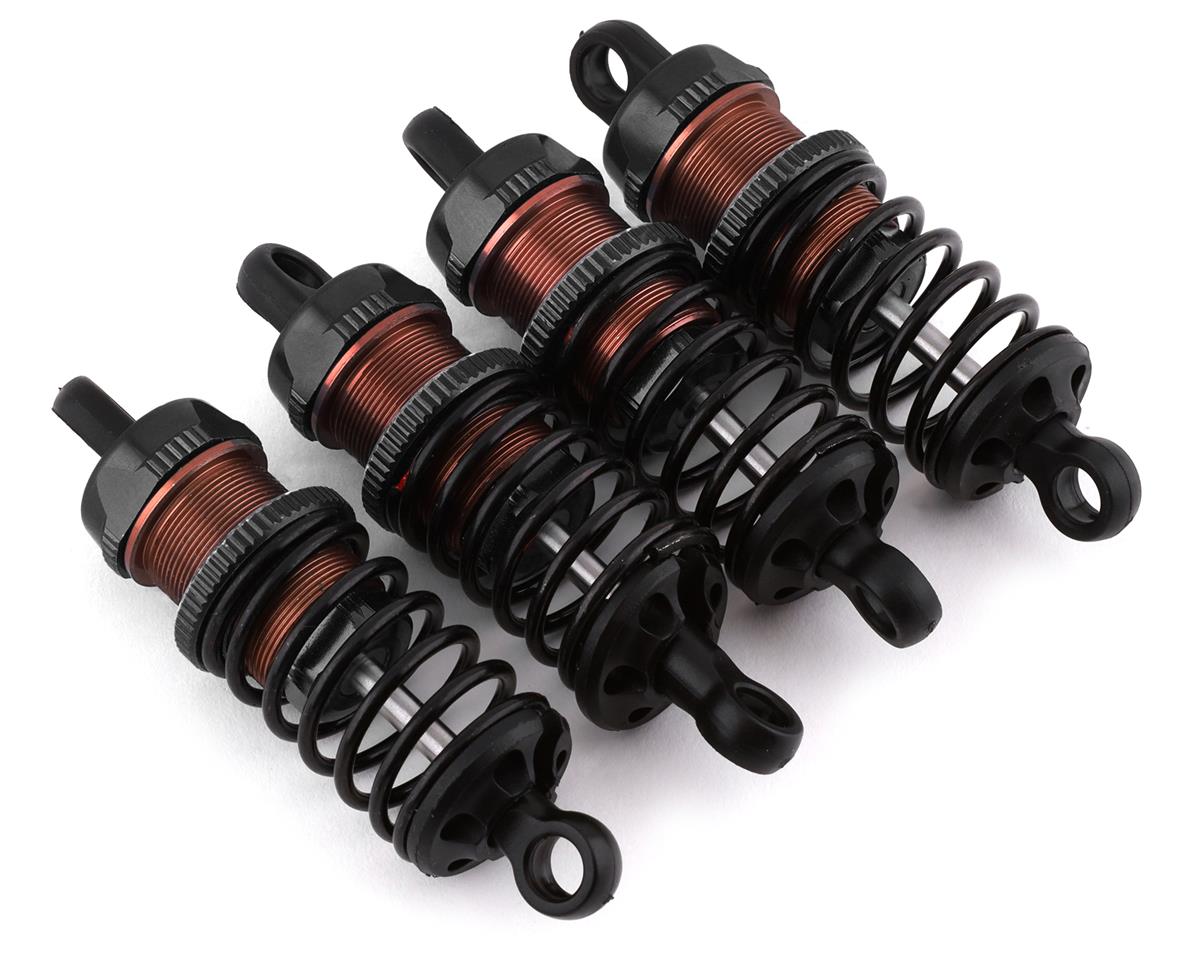 Yeah Racing Aluminum Go Big Bore Touring Shocks (Black) (4) (60mm) (YEA-BBG-0060BK)