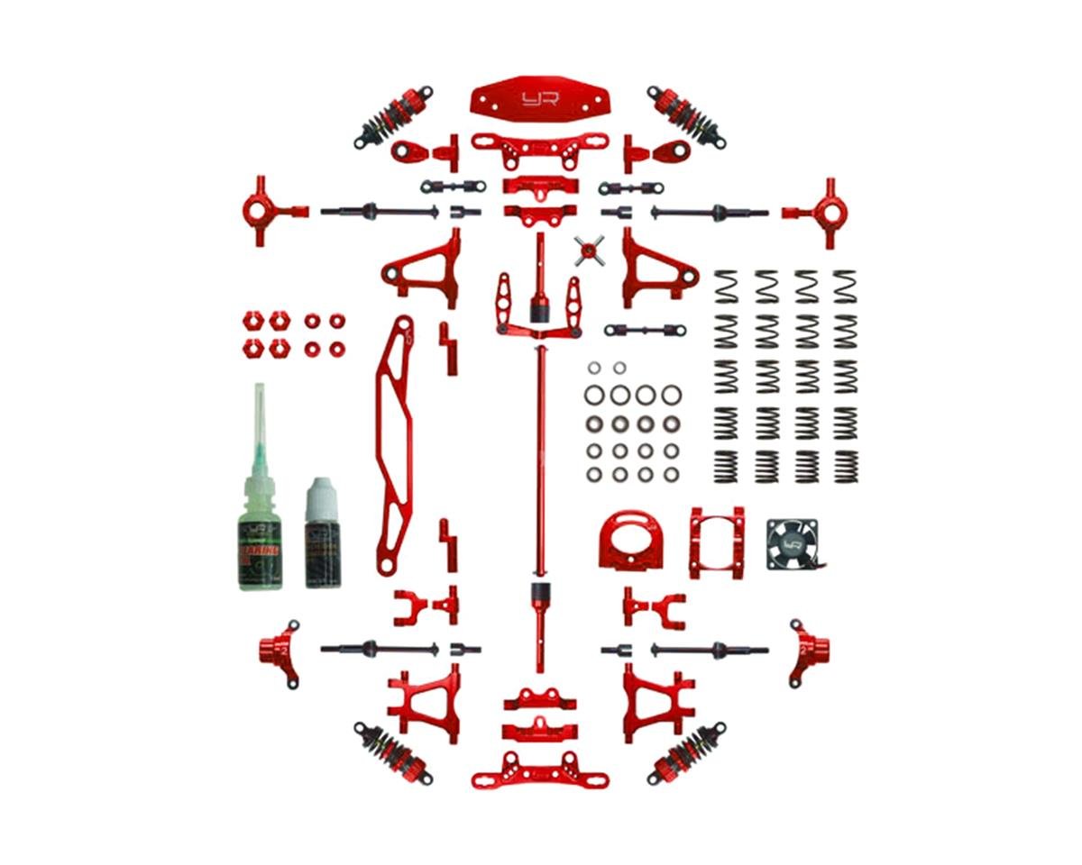 Yeah Racing Tamiya TT-02 Aluminum Upgrade Kit (Red) (YEA-CK-TT02RD)