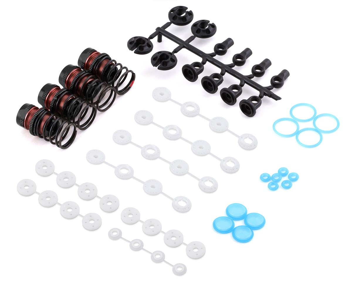 Yeah Racing Aluminum QUTUS Challenger Big Bore M-Chassis Shocks (Black) (4) (50mm) (YEA-DBB-2050BK)