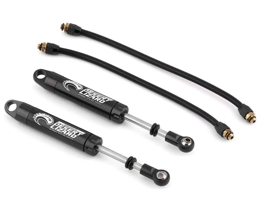 Yeah Racing Desert Lizard Piggyback Shocks w/Reservoir (Black) (2) (90mm) (YEA-DDP-090BK)