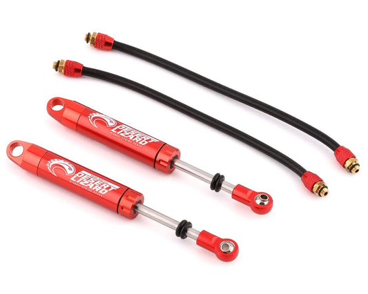 Yeah Racing Desert Lizard Piggyback Shocks w/Reservoir (Red) (2) (100mm) (YEA-DDP-100RD)