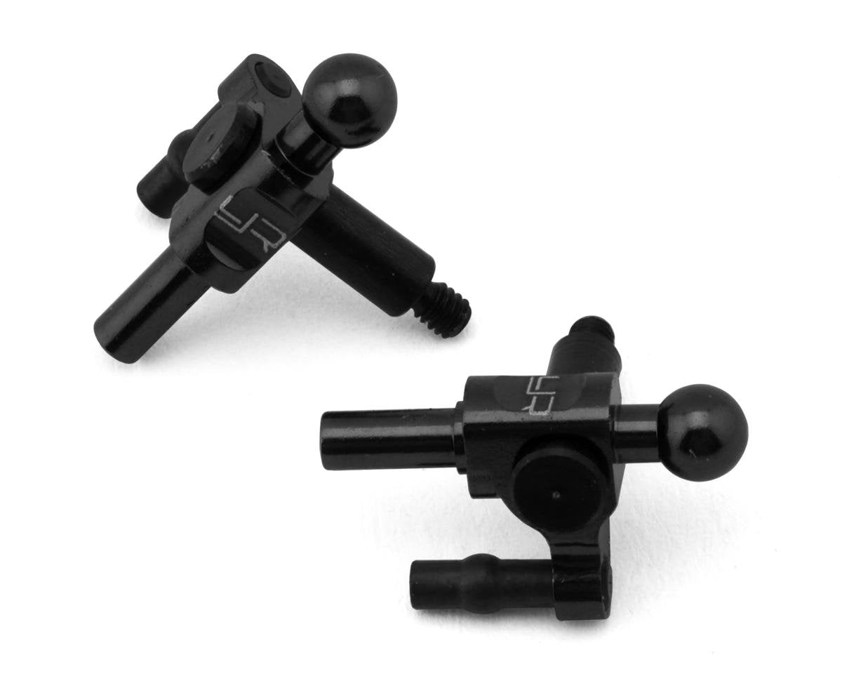 Yeah Racing Kyosho Mini-Z Aluminum Steering Knuckles (Black) (2) (0 Camber) (YEA-KYMR-004BK)