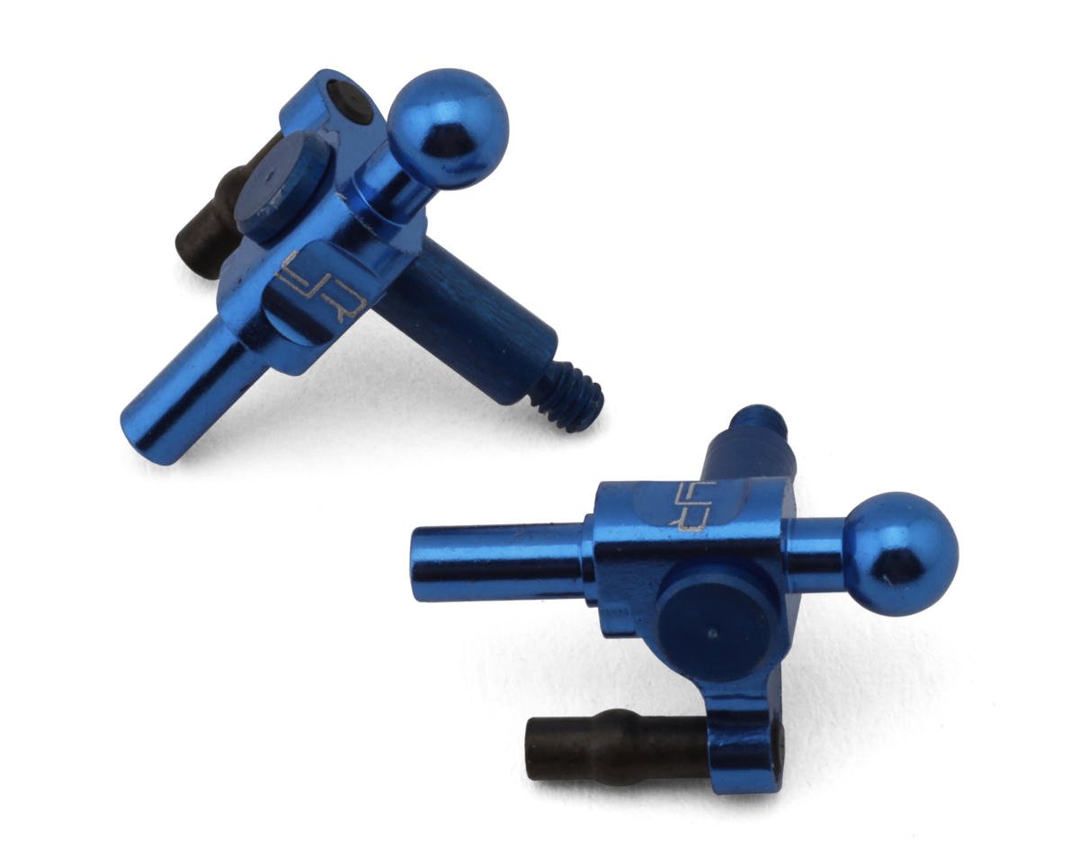 Yeah Racing Kyosho Mini-Z Aluminum Steering Knuckles (Blue) (2) (0 Camber) (YEA-KYMR-004DB)