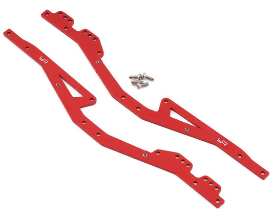 Yeah Racing Kyosho MX-01 Mini-Z Aluminum Chassis Rails (Red) (2) (YEA-KYMX-005RD)