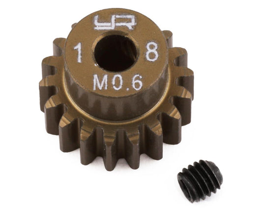 Yeah Racing Mod 0.6 Hard Coated Aluminum Pinion Gear (18T) (YEA-MG-06P18T)