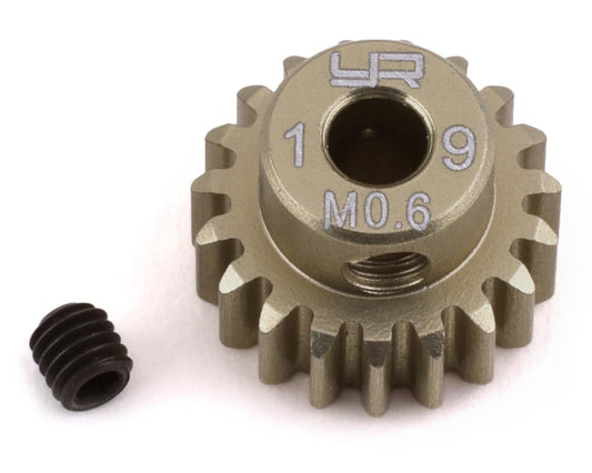 Yeah Racing Mod 0.6 Hard Coated Aluminum Pinion Gear (19T) (YEA-MG-06P19T)