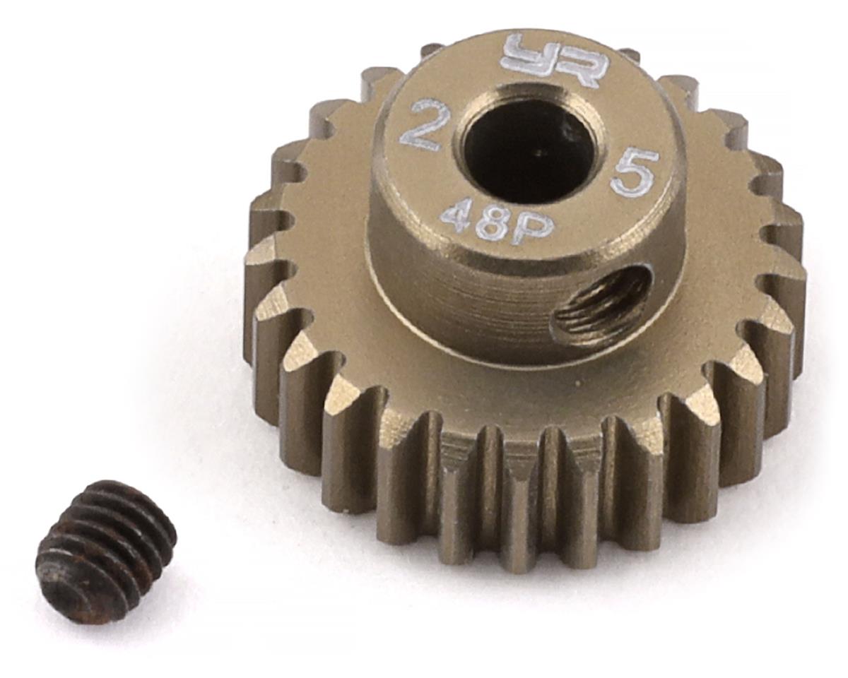 Yeah Racing 48P Hard Coated Aluminum Pinion Gear (25T) (YEA-MG-48025)