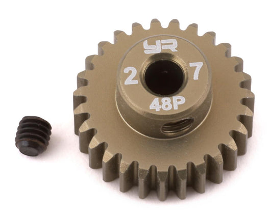 Yeah Racing 48P Hard Coated Aluminum Pinion Gear (27T) (YEA-MG-48027)