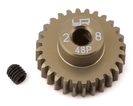 Yeah Racing 48P Hard Coated Aluminum Pinion Gear (28T) (YEA-MG-48028)