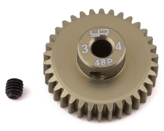 Yeah Racing 48P Hard Coated Aluminum Pinion Gear (34T) (YEA-MG-48034)
