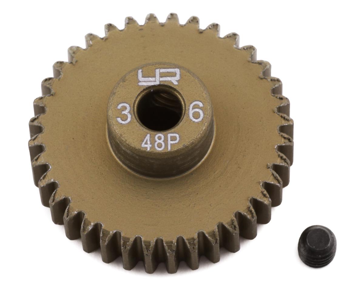 Yeah Racing 48P Hard Coated Aluminum Pinion Gear (36T) (YEA-MG-48036)