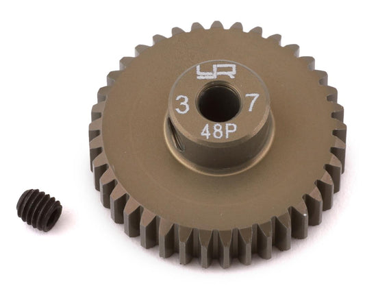 Yeah Racing 48P Hard Coated Aluminum Pinion Gear (37T) (YEA-MG-48037)