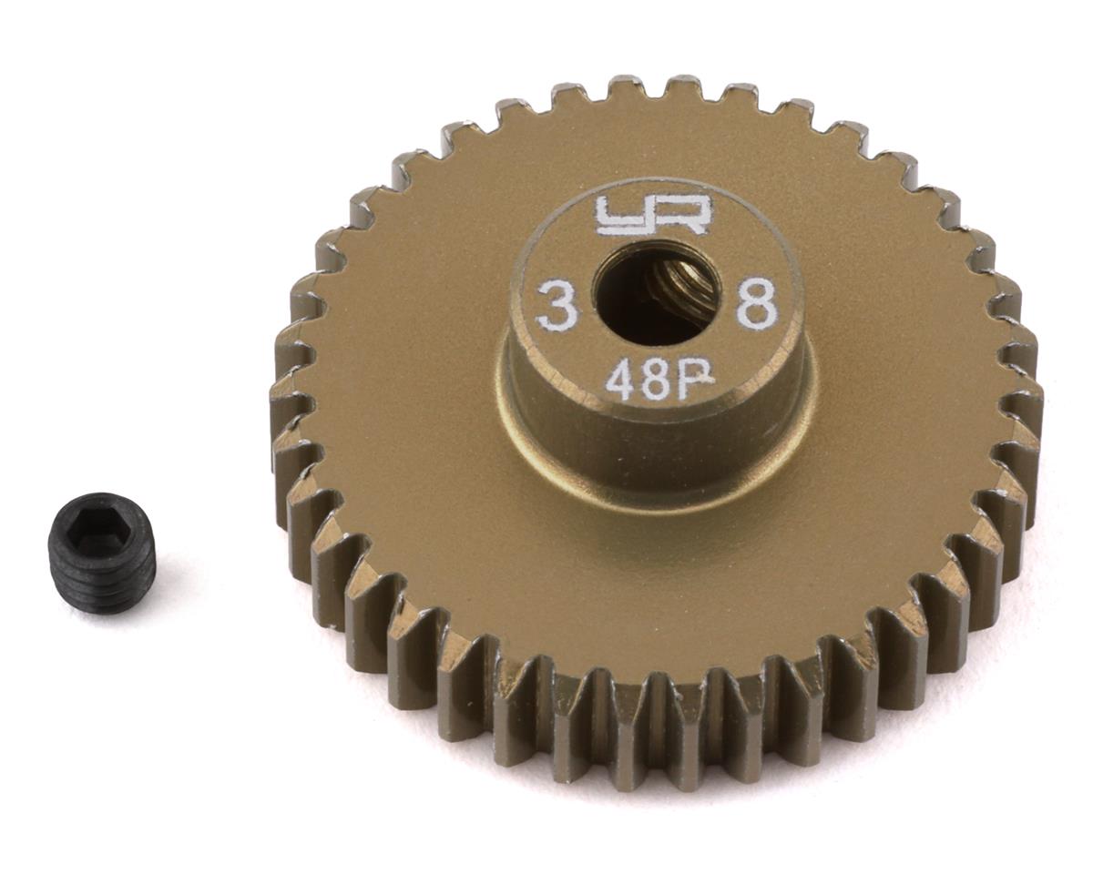 Yeah Racing 48P Hard Coated Aluminum Pinion Gear (38T) (YEA-MG-48038)