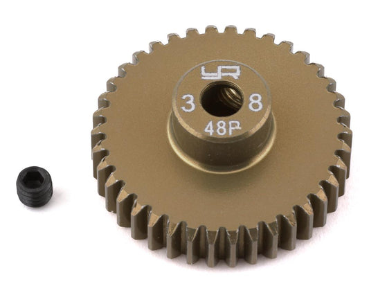 Yeah Racing 48P Hard Coated Aluminum Pinion Gear (38T) (YEA-MG-48038)
