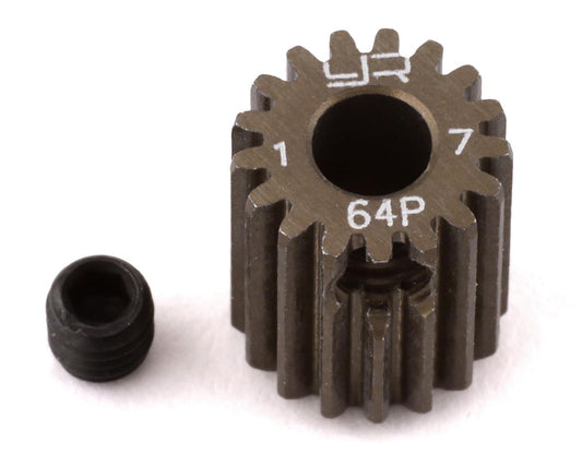 Yeah Racing 64P Hard Coated Aluminum Pinion Gear (17T) (YEA-MG-64017)