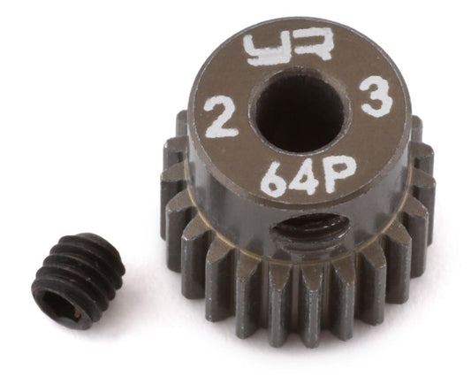 Yeah Racing 64P Hard Coated Aluminum Pinion Gear (23T) (YEA-MG-64023)