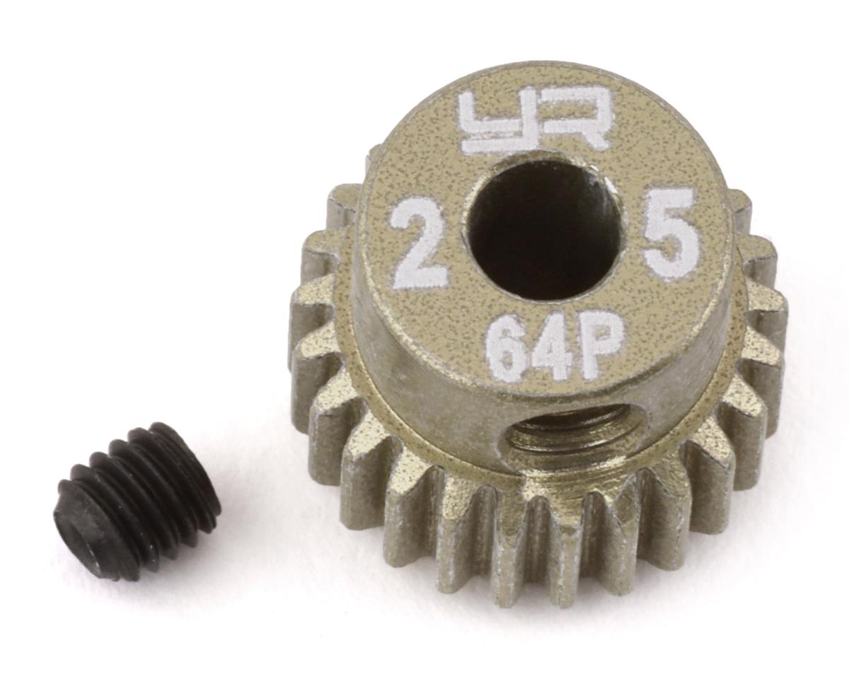 Yeah Racing 64P Hard Coated Aluminum Pinion Gear (25T) (YEA-MG-64025)