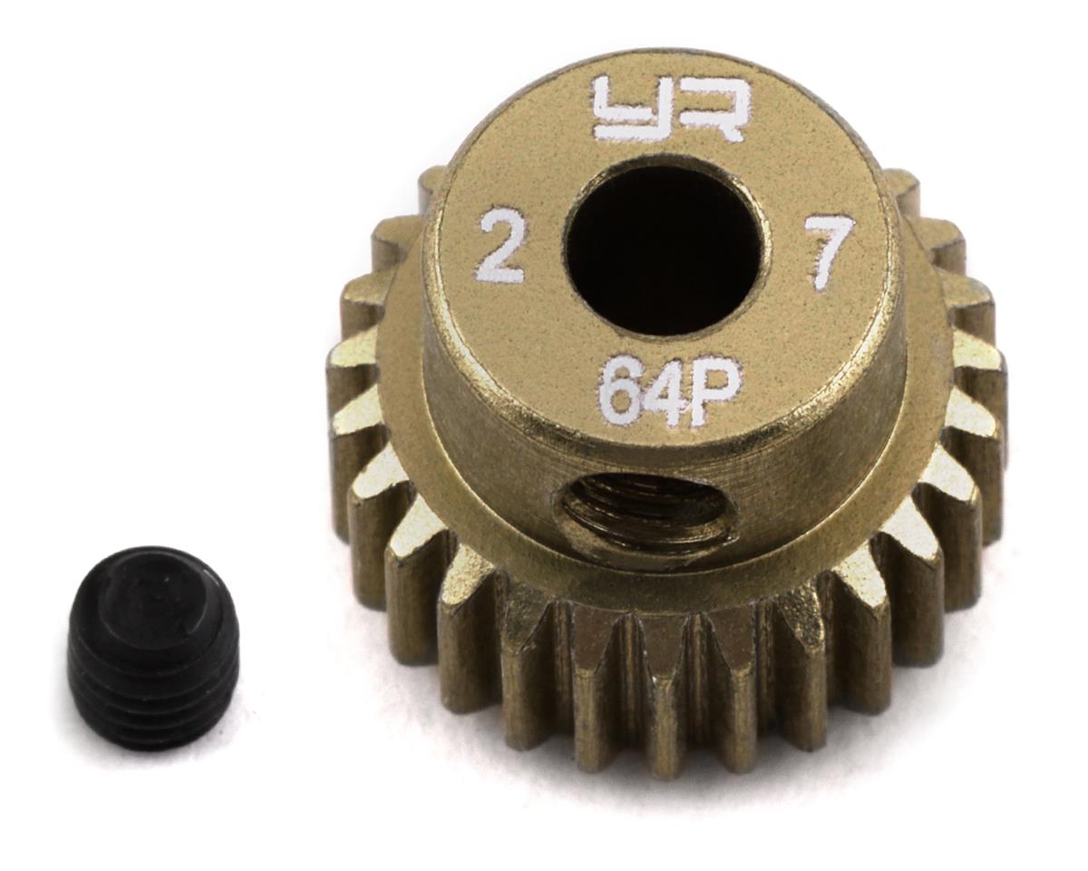 Yeah Racing 64P Hard Coated Aluminum Pinion Gear (27T) (YEA-MG-64027)