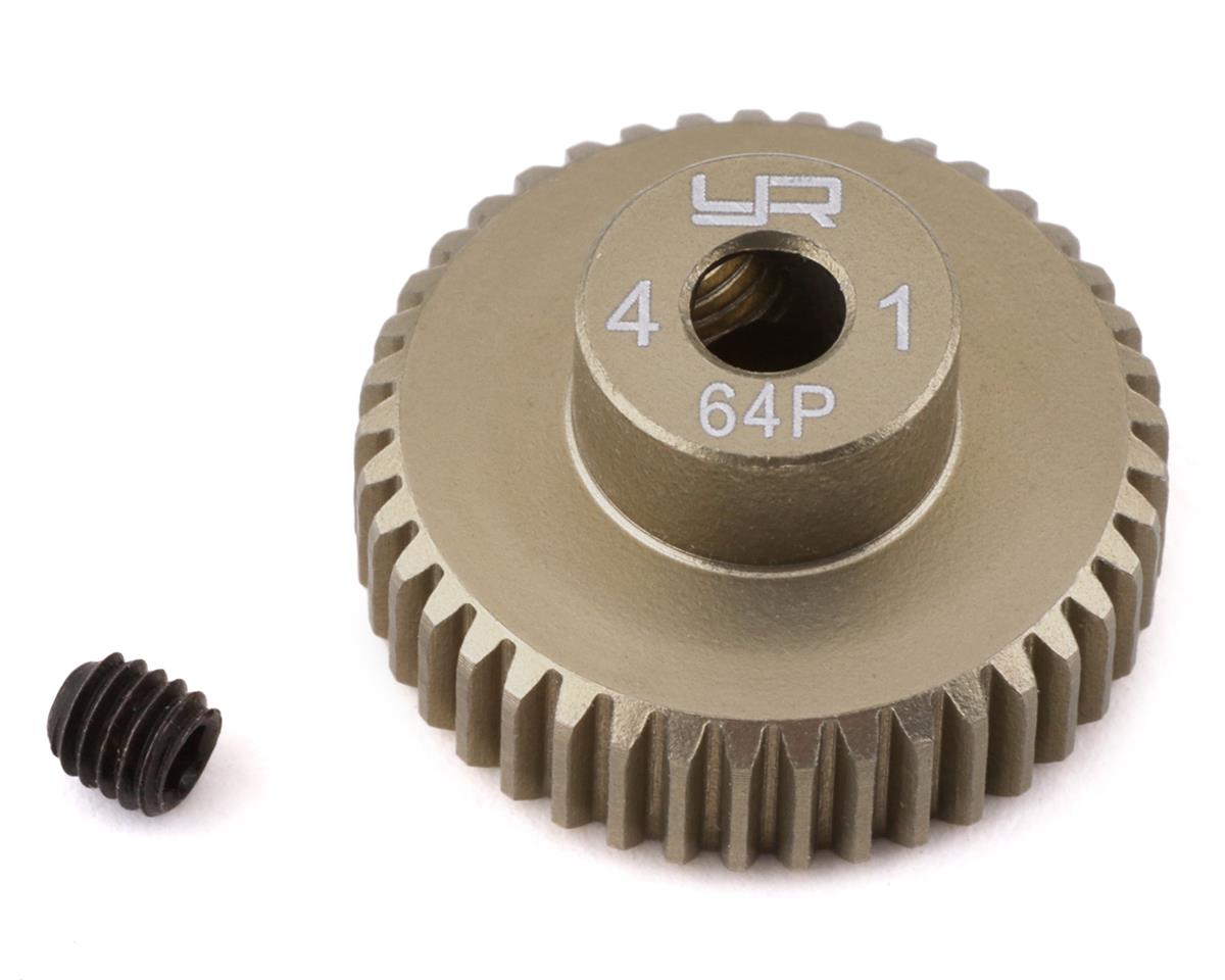 Yeah Racing 64P Hard Coated Aluminum Pinion Gear (41T) (YEA-MG-64041)