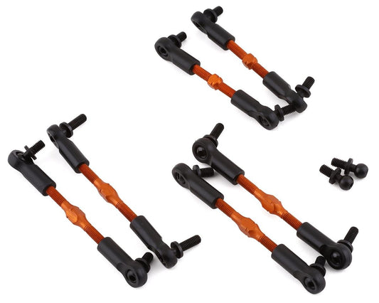 Yeah Racing HPI RS4 Aluminum Linkage Set (Orange) (6) (YEA-RSS3-012OR)