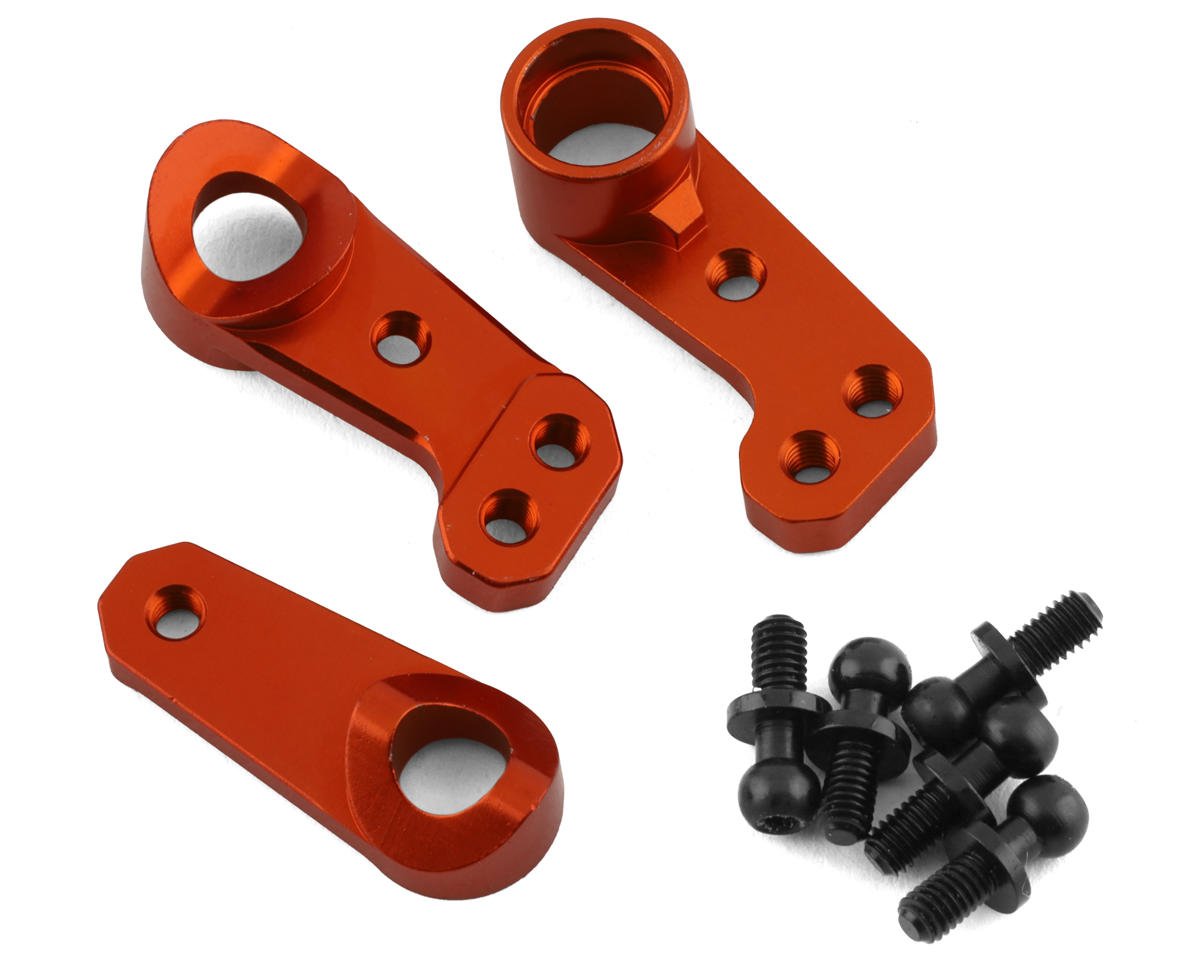 Yeah Racing HPI Sprint 2 Aluminum Steering Arms Set (Orange) (Ball Bearing) (YEA-SPT2-042OR)