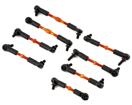 Yeah Racing HPI Sprint 2 7075 Aluminum Tie Rod Set (Orange) (YEA-SPT2-115OR)