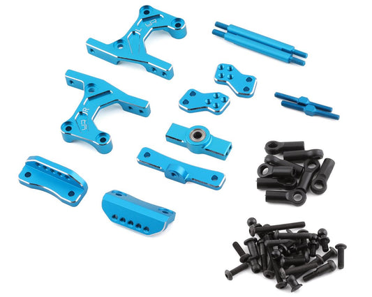 Yeah Racing Tamiya CC-01 Aluminum Rear Four Link Conversion Kit (Blue) (YEA-TACC-003BU)