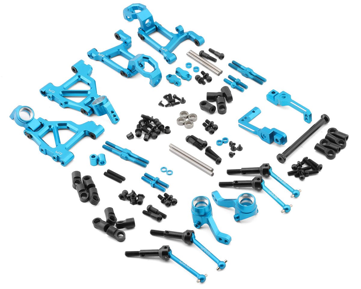 Yeah Racing Aluminum Long Span Suspension Arms & Knuckles (Tamiya MF01X) (YEA-TAMC-S07BU)