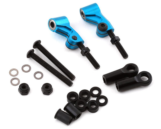 Yeah Racing Tamiya TT-02 RWD Aluminum Front/Rear Upper Suspension Arm (Blue) (2) (YEA-TATT-011BU)