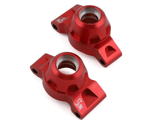 Yeah Racing Tamiya TT-01/TT-01E Aluminum Rear Hubs (Red) (2) (YEA-TATT-040RD)